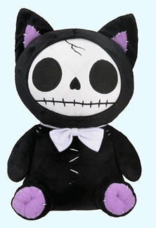 Black Mao Mao Large Plush Furry Bones