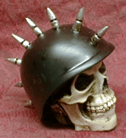 Mohawk Biker Skull