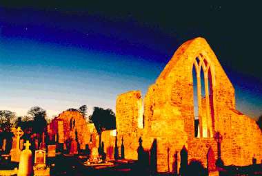 Ballinrobe Abbey at Sunset